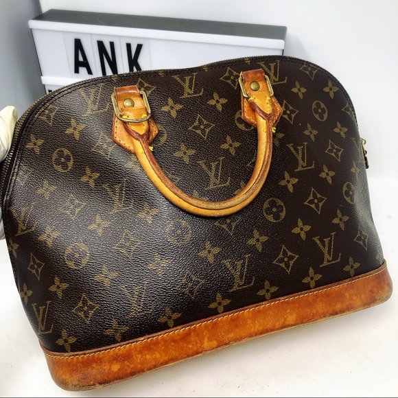 Sold*Louis Vuitton Alma monogram handbag satchel - Picture 3 of 8